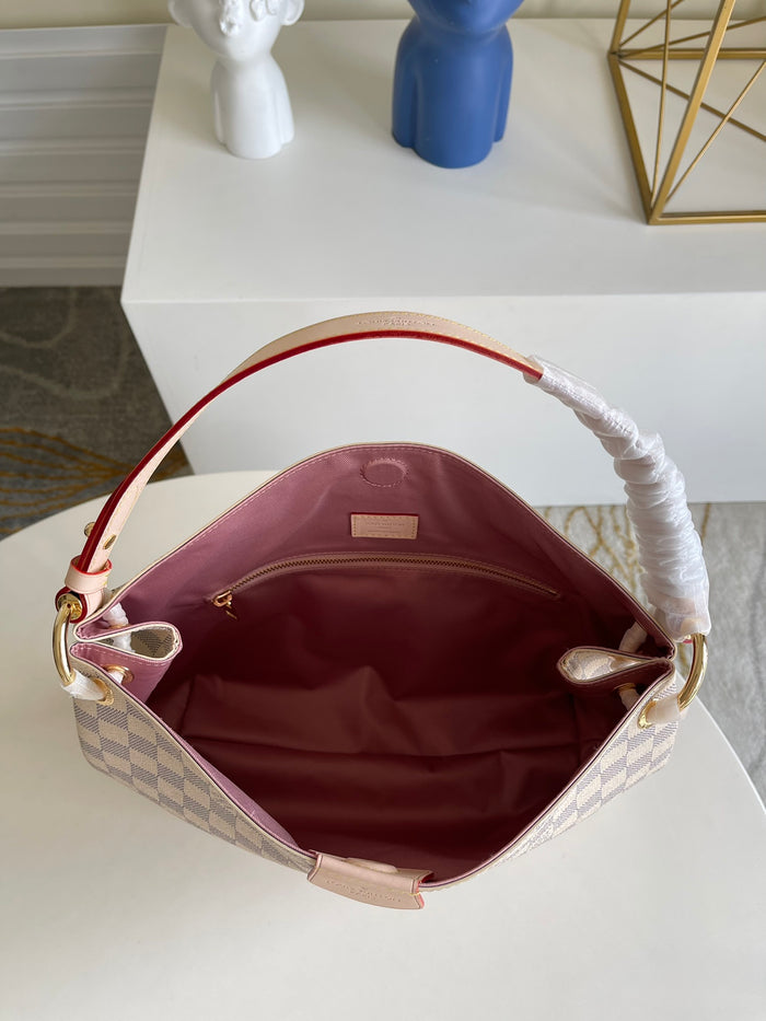 Luxury LV Shoulder Bag - Light Beige