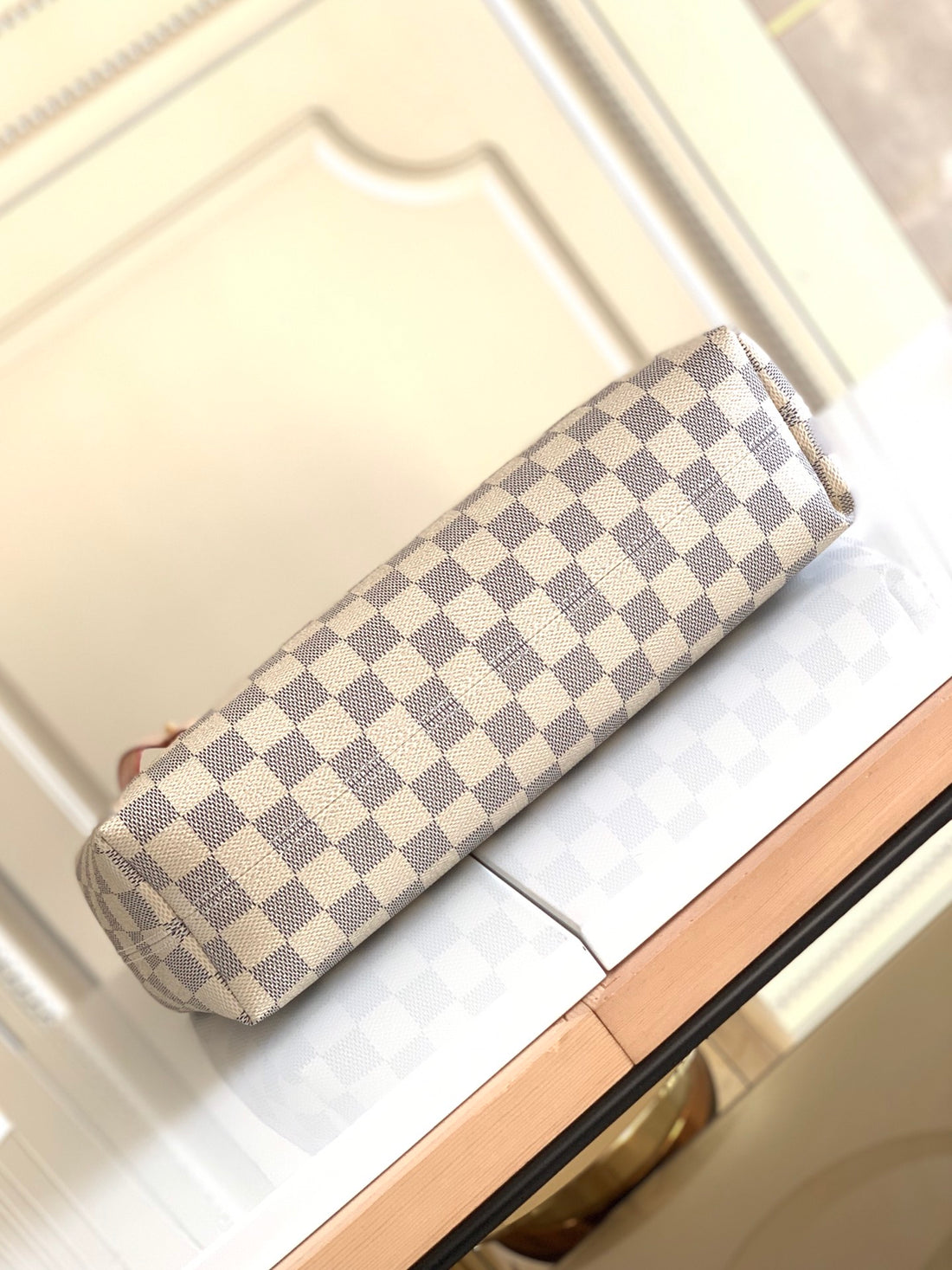 Luxury LV Shoulder Bag - Light Beige