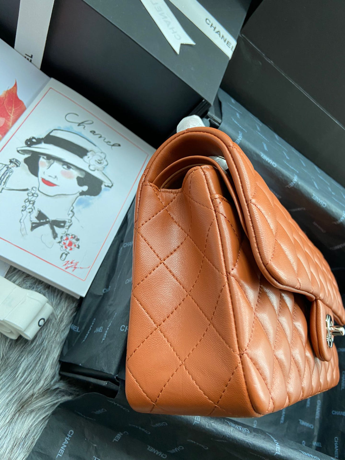 CC Classic Flap - Dark Caramel