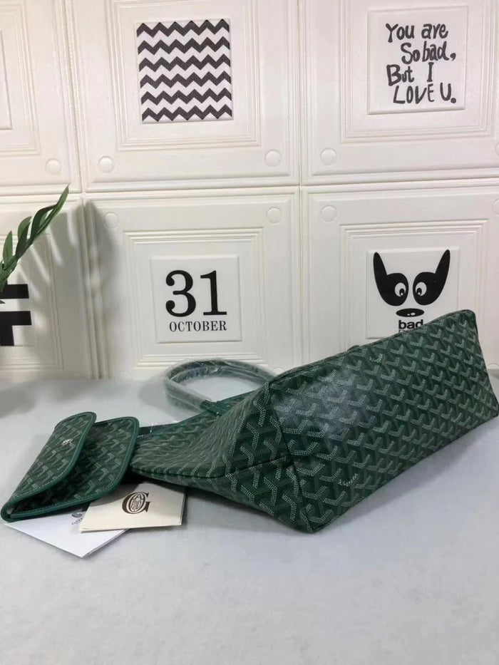 GY GM Tote - Deep Green
