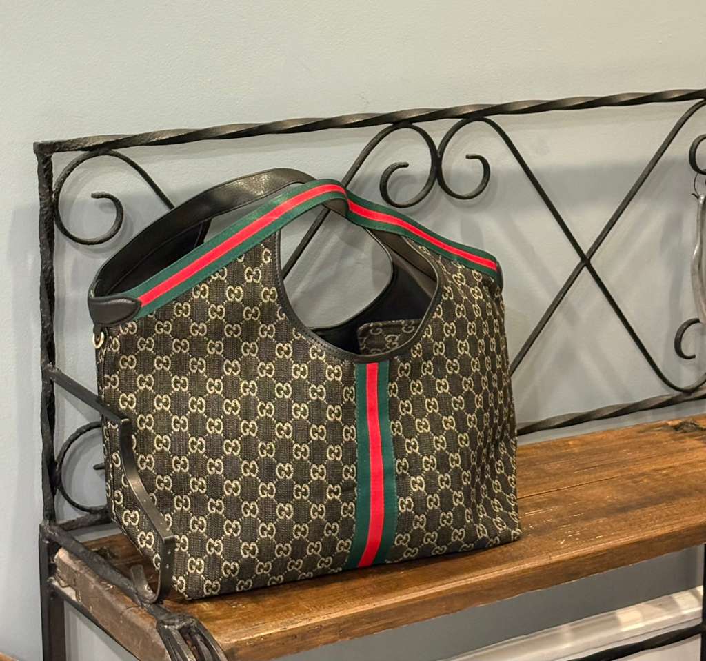 GG Tote Bag - Black Denim