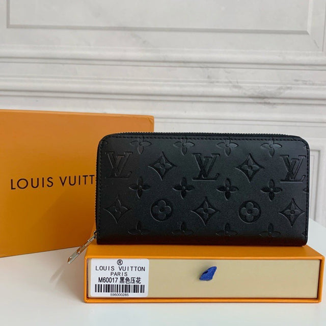 Luxury LV Zippy Wallet - Black