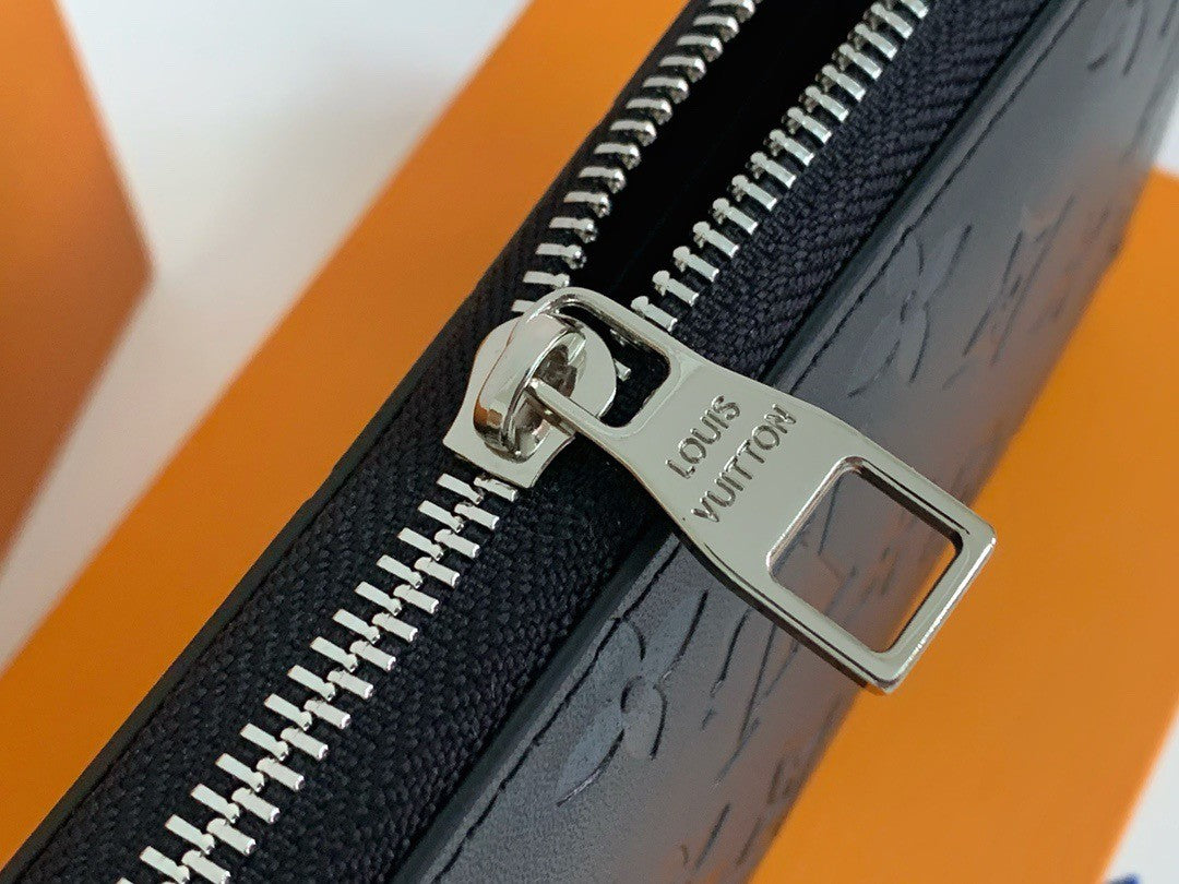 Luxury LV Zippy Wallet - Black