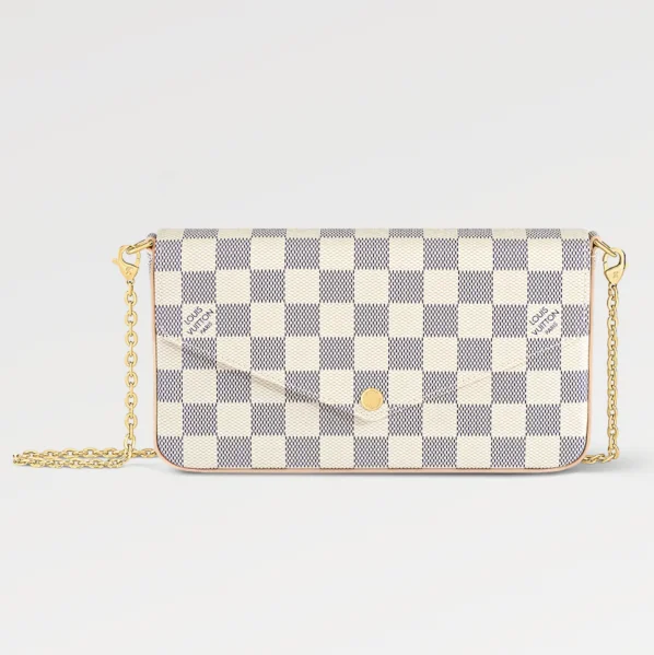 Luxury LV Félicie Pochette - Damier Azur