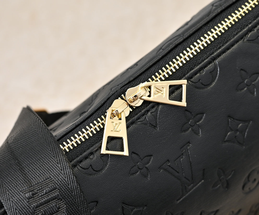 Luxury LV Coussin Hobo MM - Black