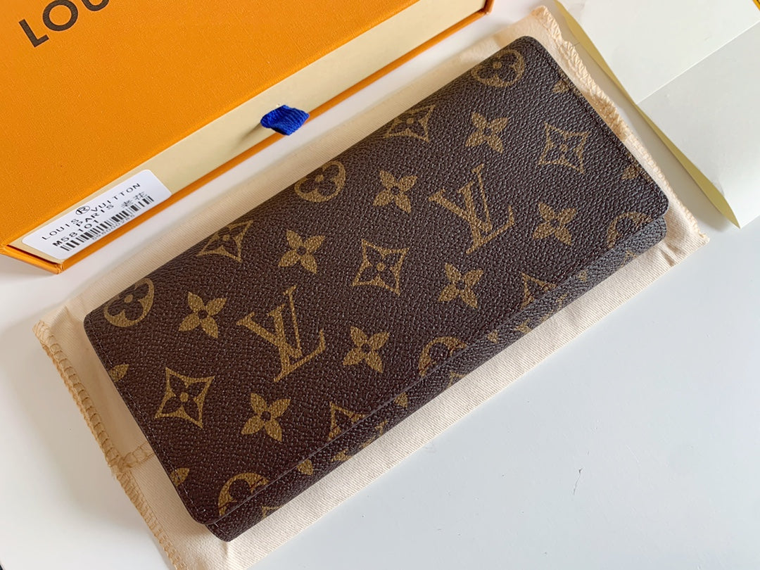 Luxury LV Monogram Long Wallet