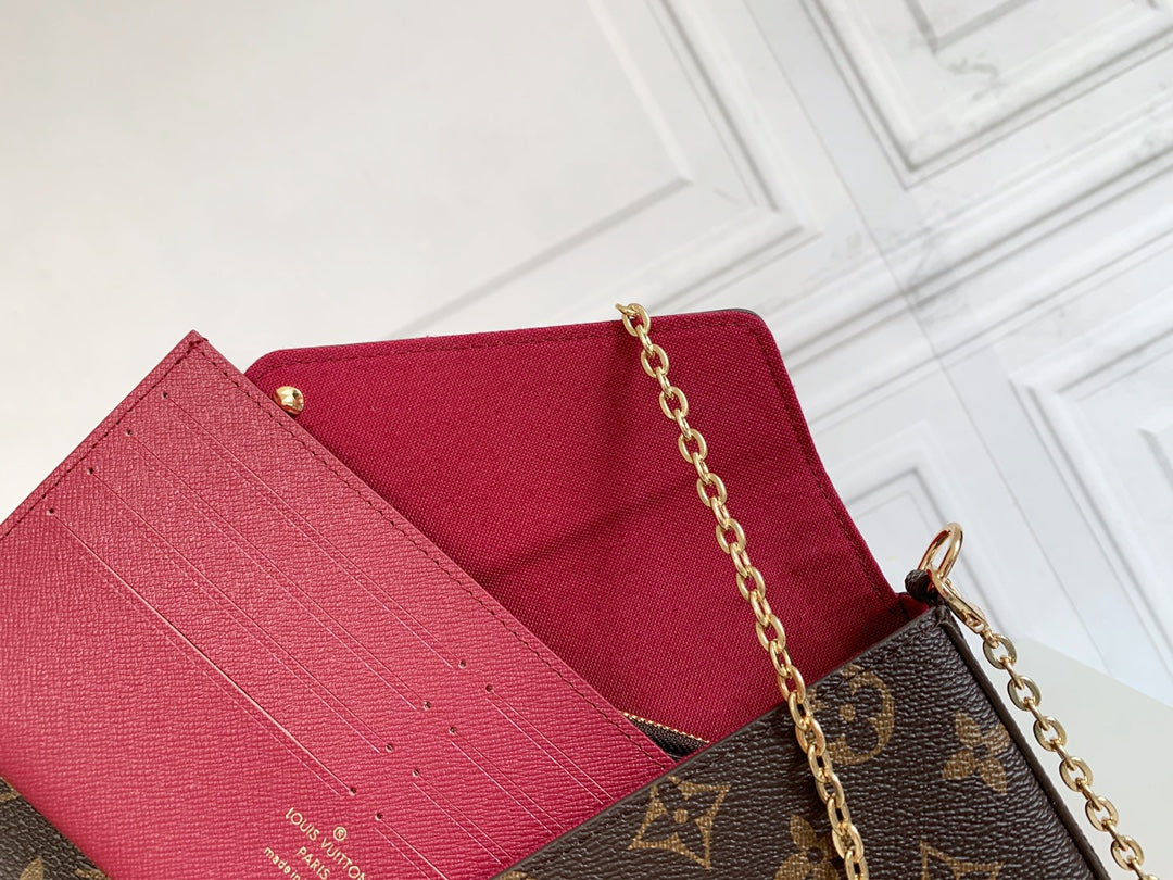 Luxury LV Félicie Pochette - Monogram Brown