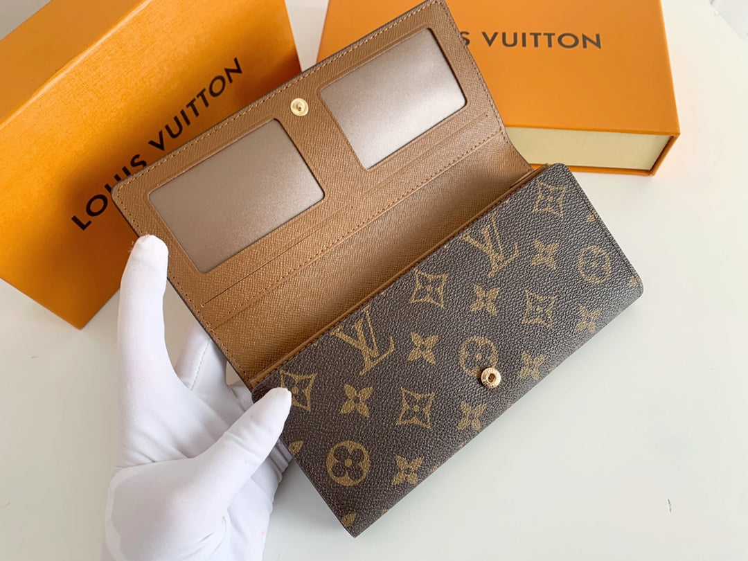 Luxury LV Monogram Long Wallet