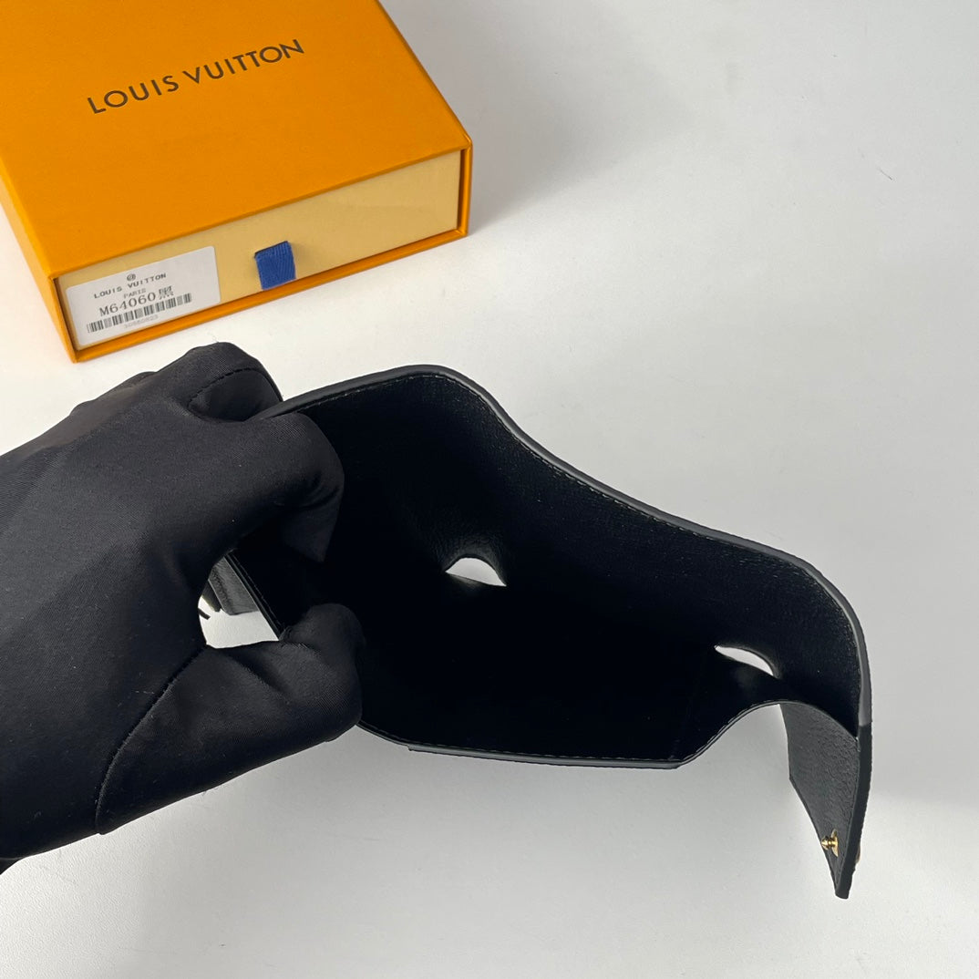 Luxury LV Compact Wallet - Black