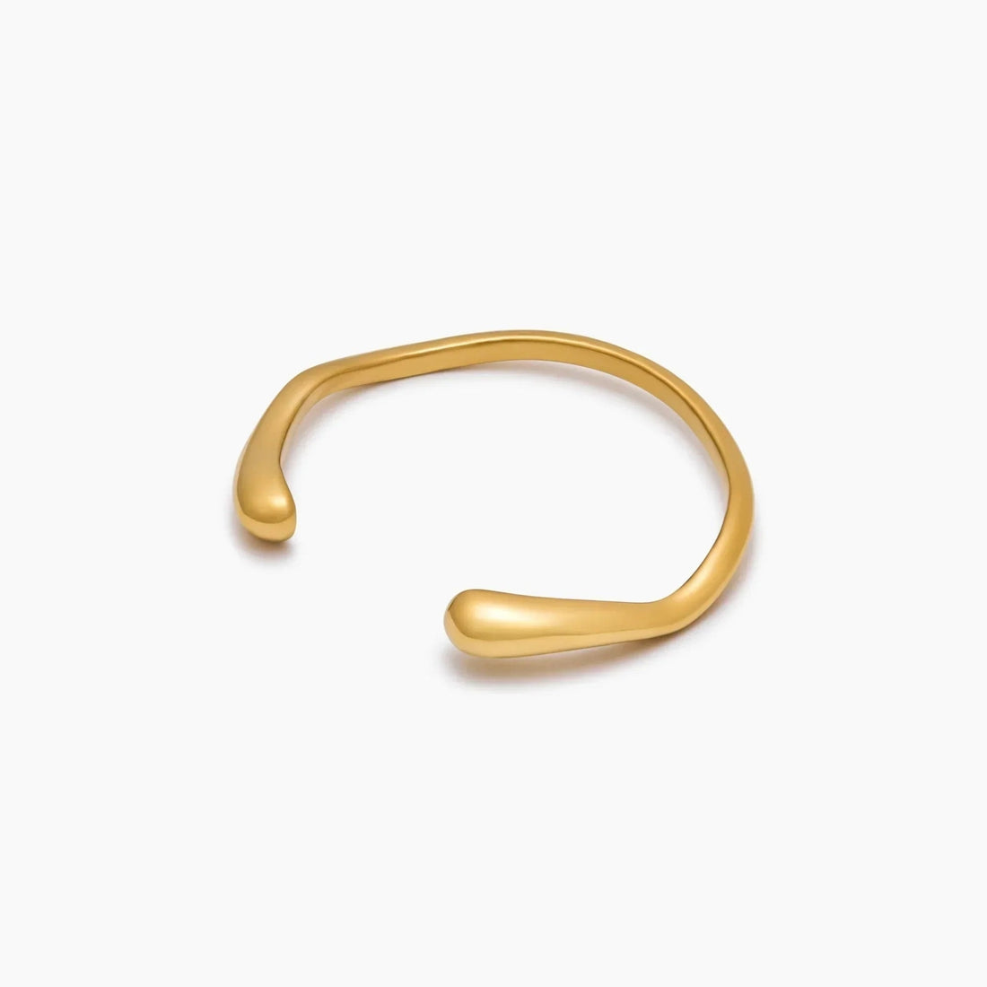Sculptural Wave Cuff Bracelet