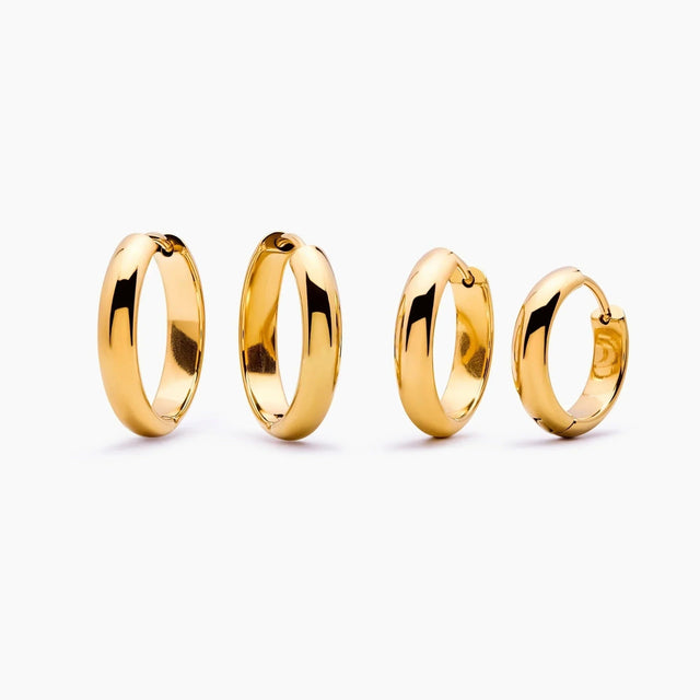 Bold Dome Hoop Earrings