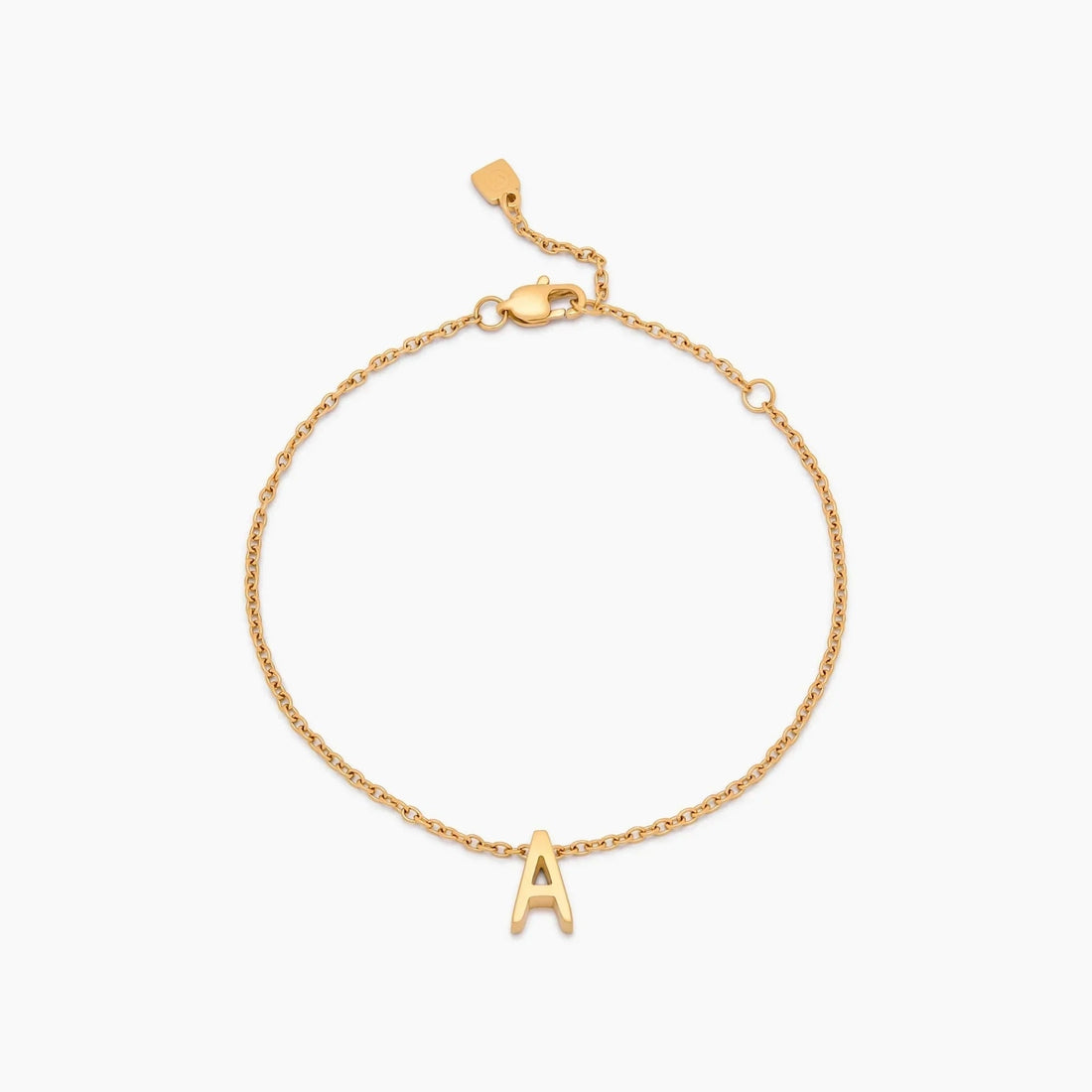 Delicate Bracelet with Initial Charm