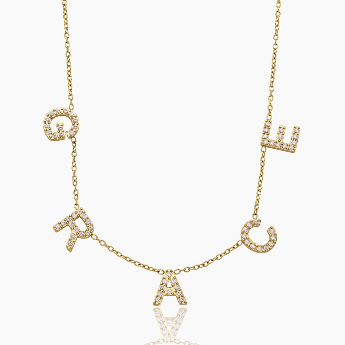 Personalized Name Necklace with Pavé