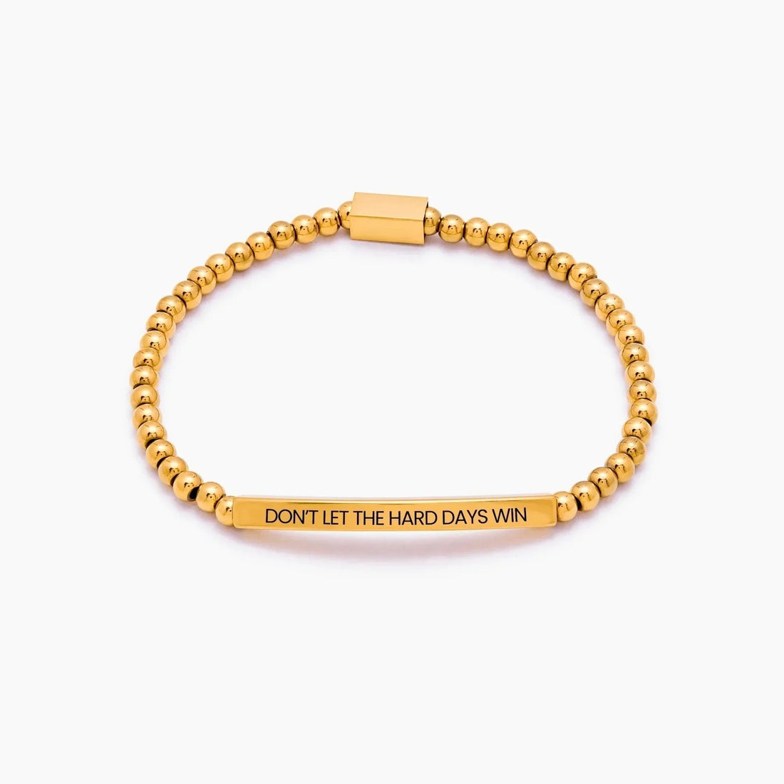 Don't Let the Hard Days Win Beaded Bracelet