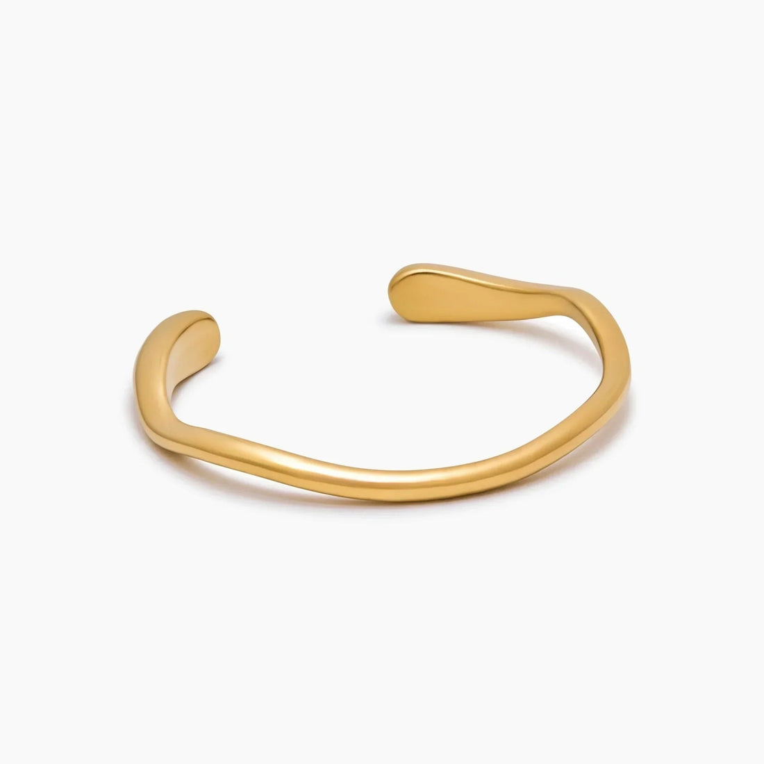 Sculptural Wave Cuff Bracelet
