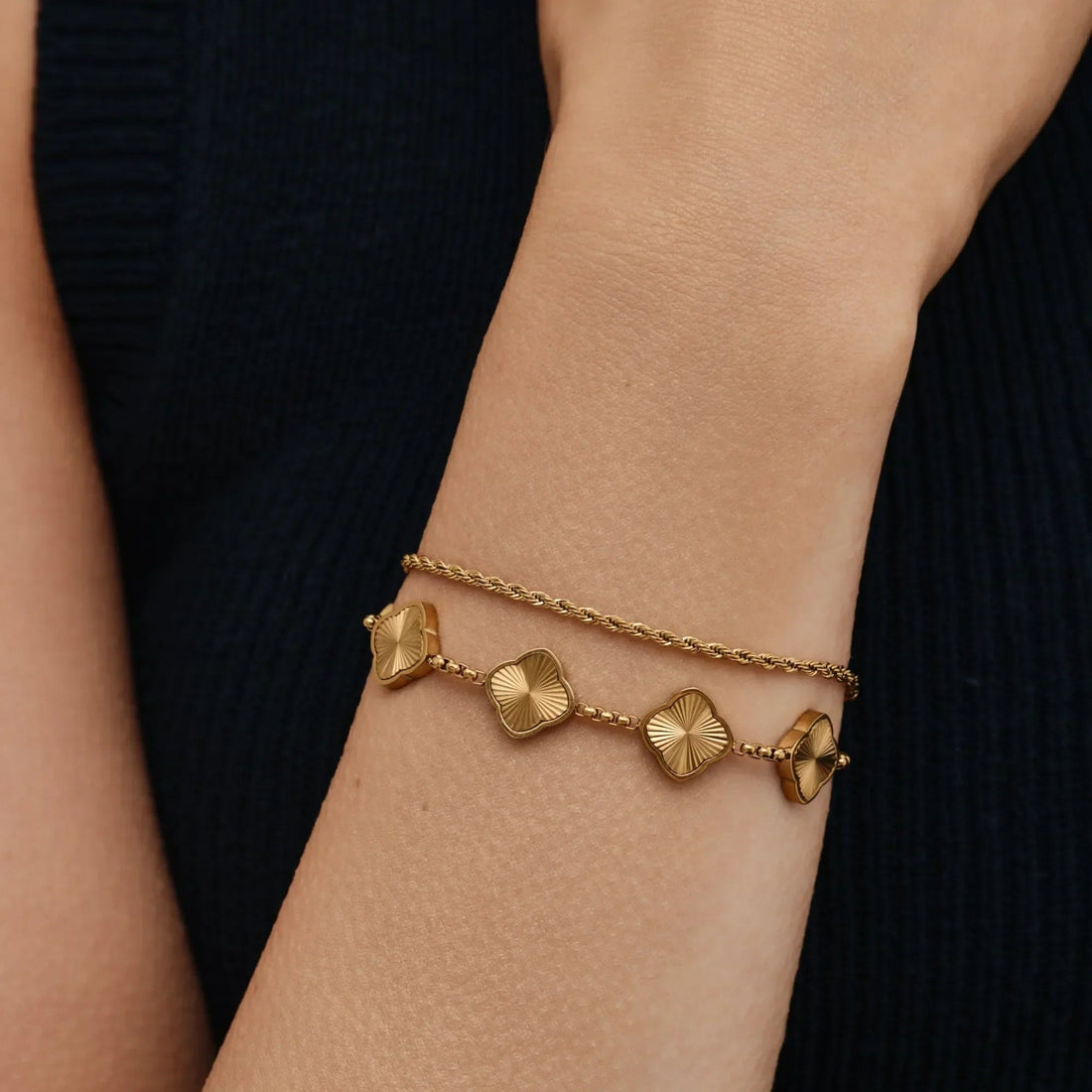 Sunburst Clover Bracelet