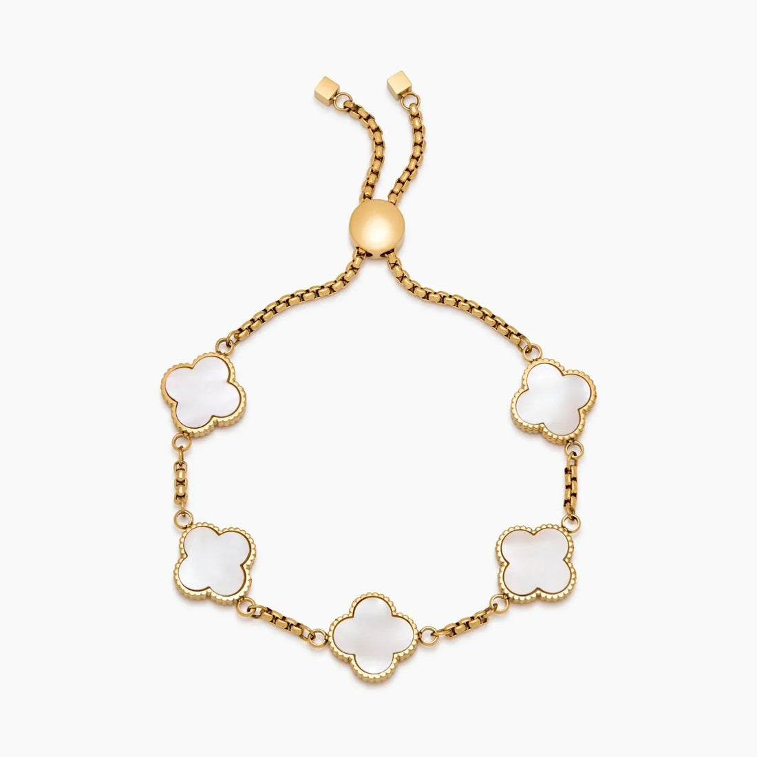 Mother-of-Pearl Clover Bracelet