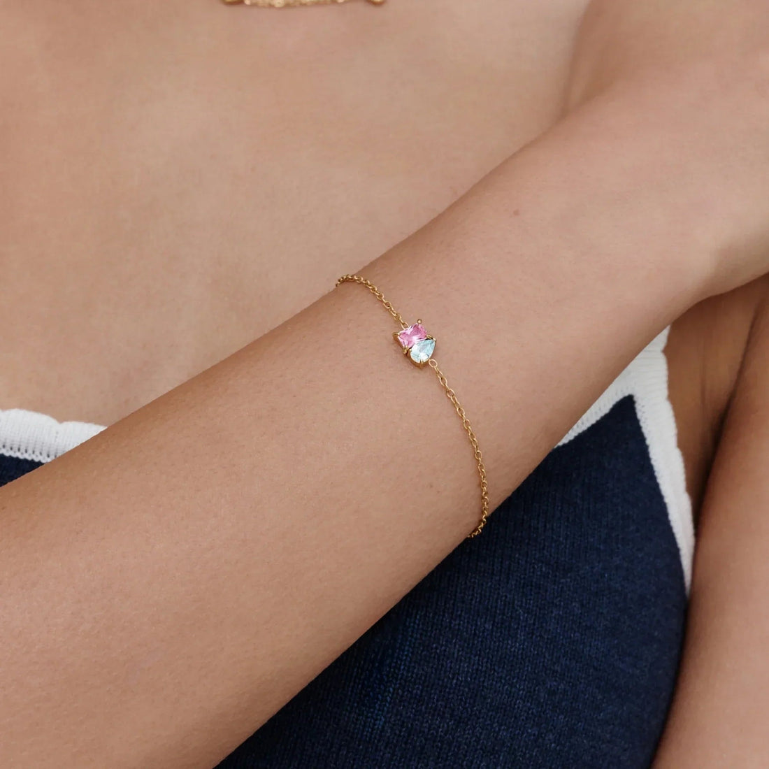 Forever Duo Bracelet with Birthstones