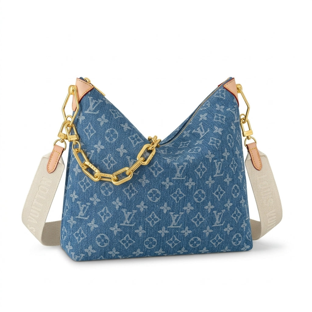 Luxury LV Coussin Hobo MM - Denim