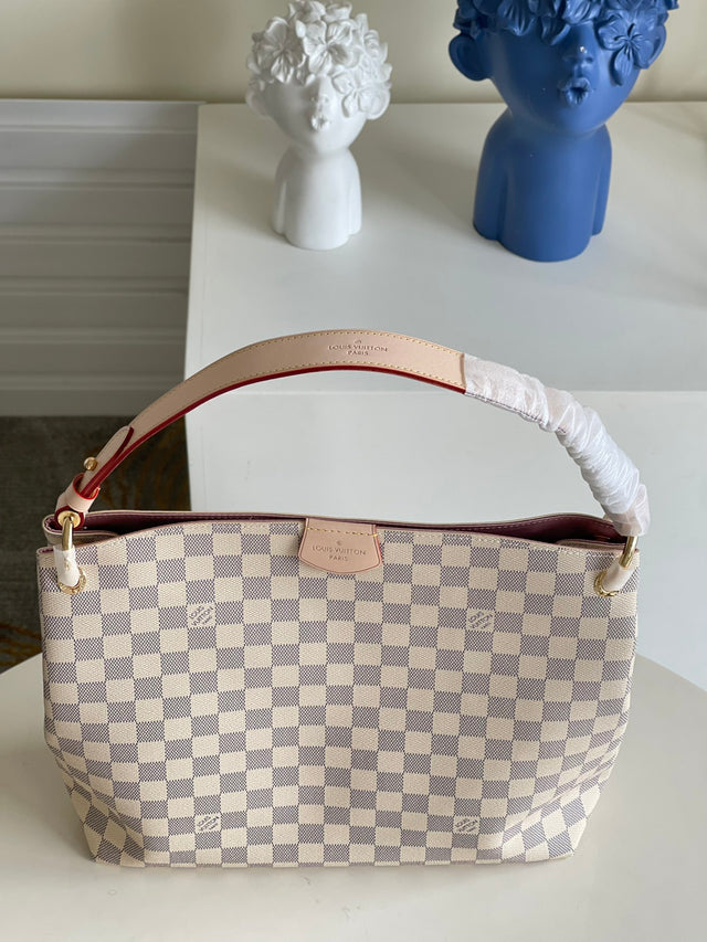Luxury LV Shoulder Bag - Light Beige