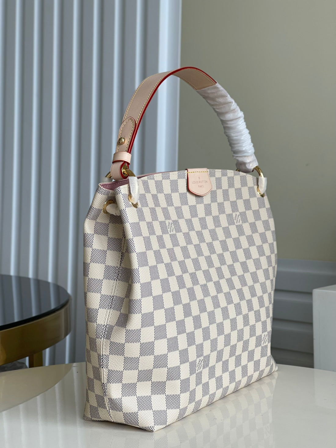 Luxury LV Shoulder Bag - Light Beige