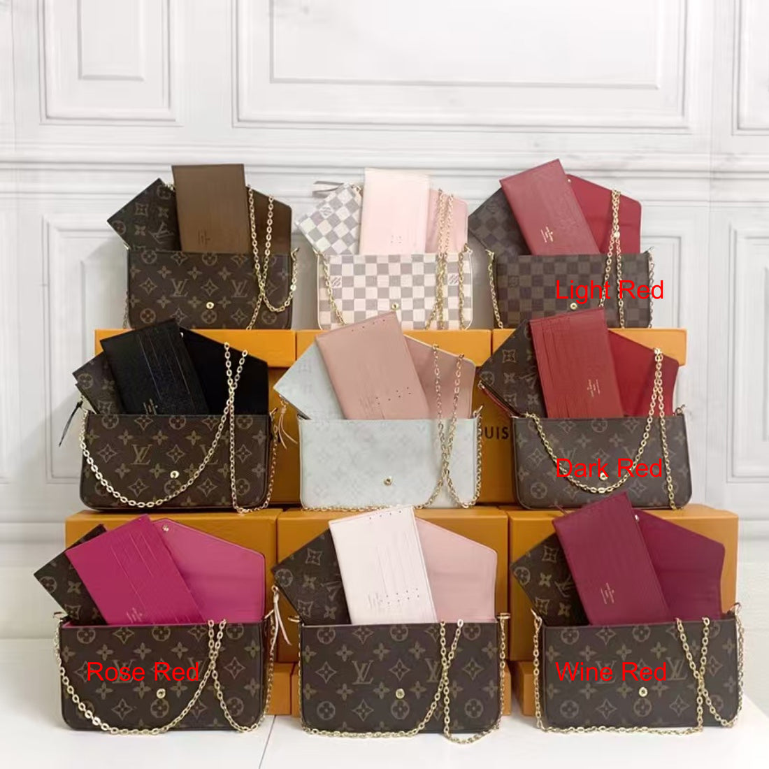 Luxury LV Félicie Pochette - Monogram Brown