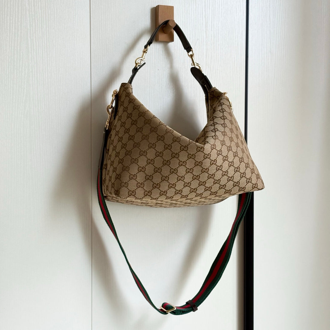GG Crossbody Bag - Light Beige