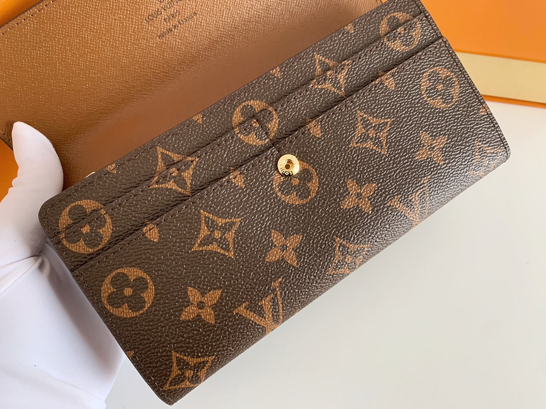 Luxury LV Sarah Long Wallet