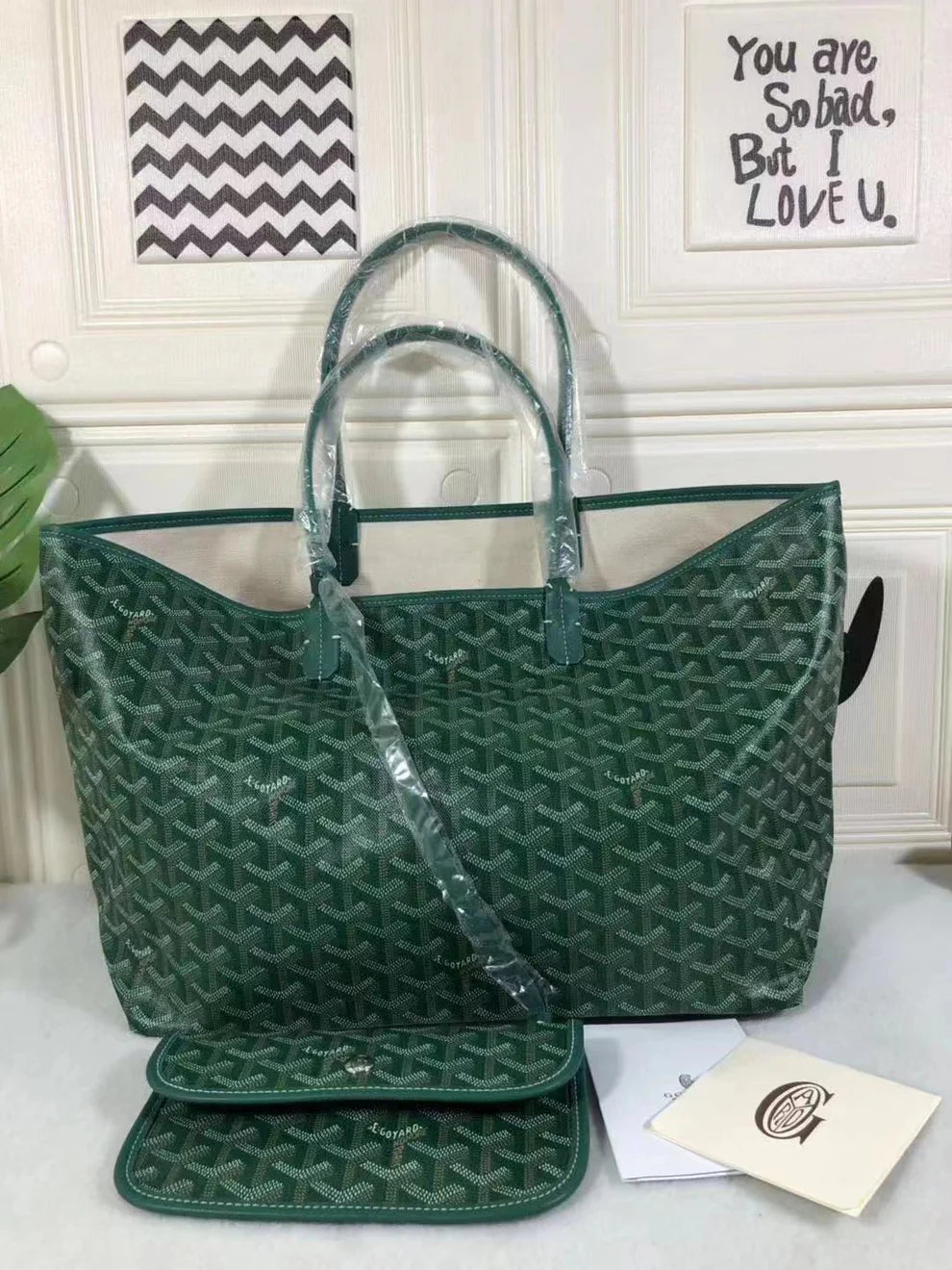 GY GM Tote - Deep Green