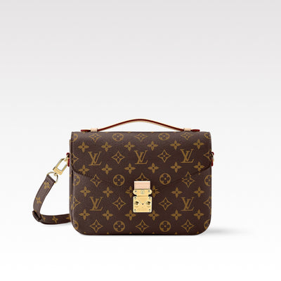 Luxury LV Pochette Crossbody Bag- Brown