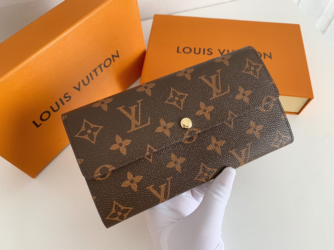 Luxury LV Sarah Long Wallet