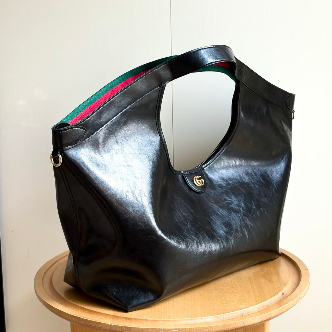 GG Tote Bag - Black Glossy