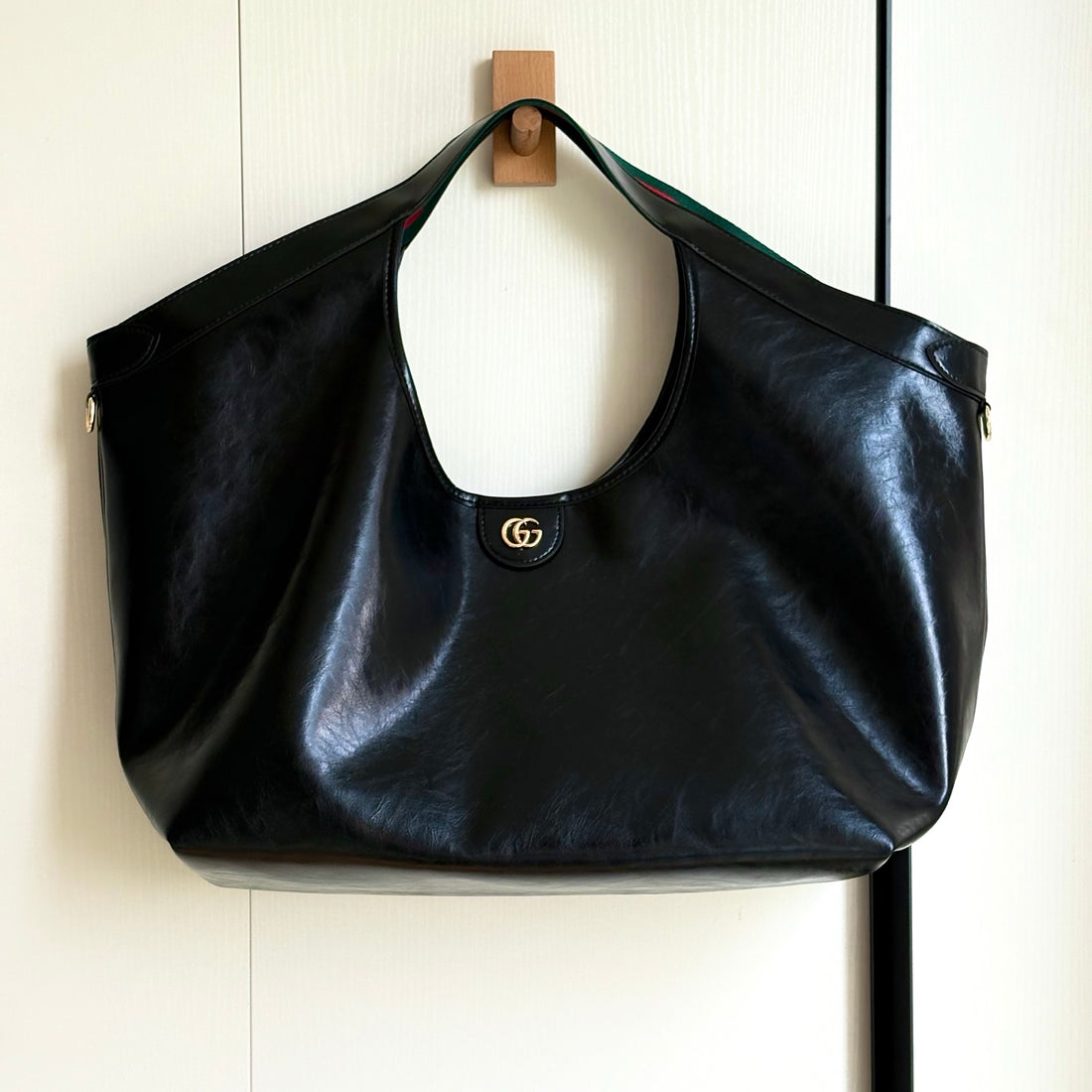 GG Tote Bag - Black Glossy