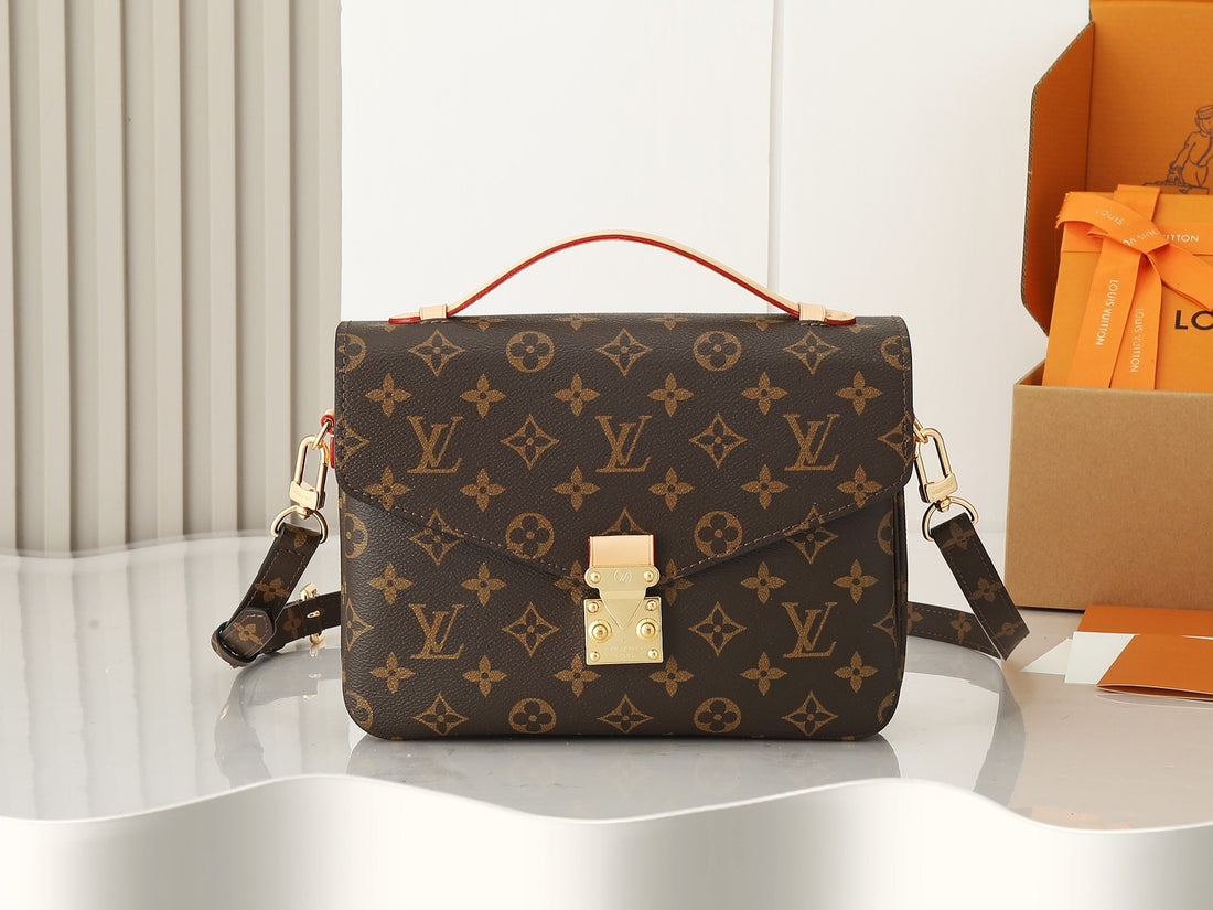 Luxury LV Pochette Crossbody Bag- Brown