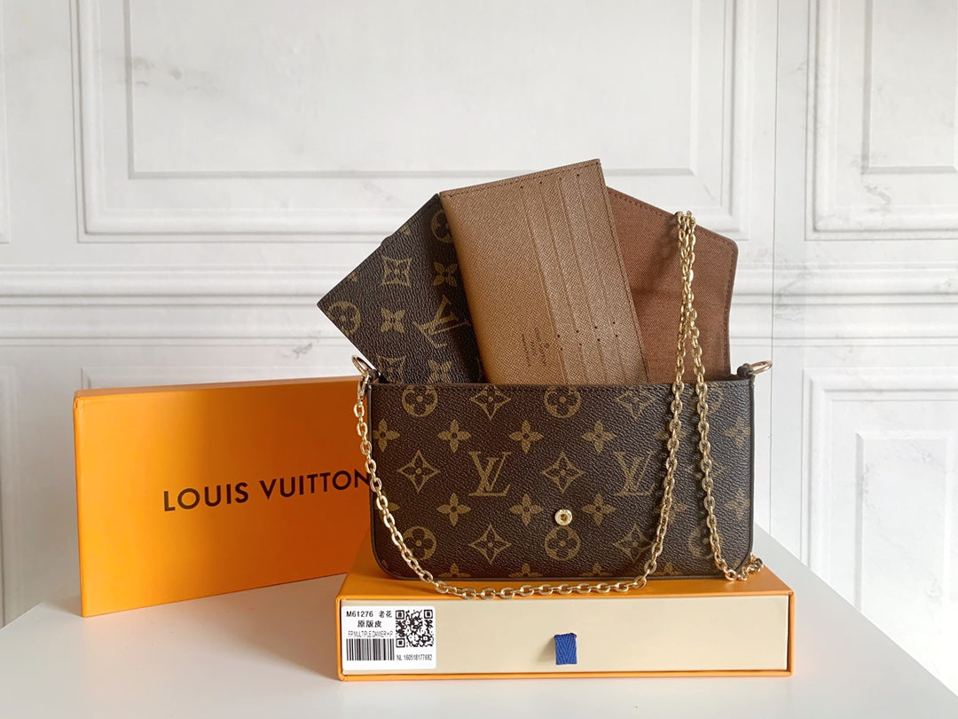 Luxury LV Félicie Pochette - Monogram Brown