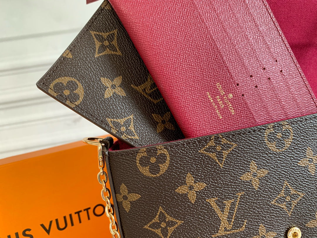 Luxury LV Félicie Pochette - Monogram Brown