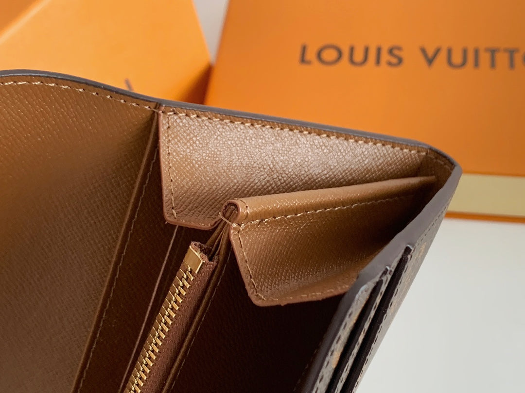 Luxury LV Sarah Long Wallet
