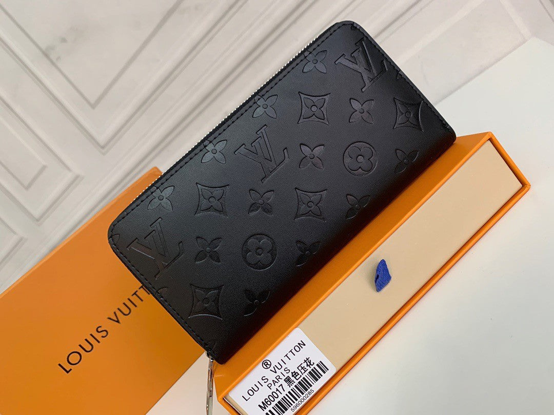 Luxury LV Zippy Wallet - Black