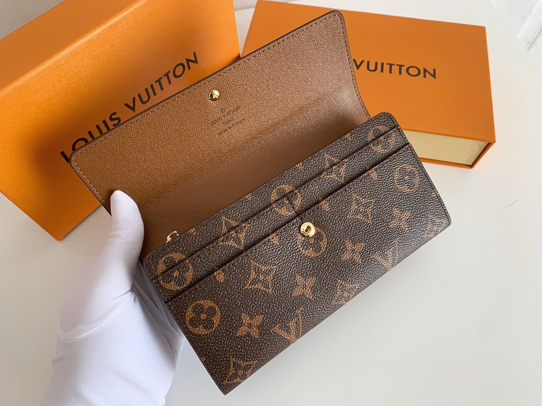 Luxury LV Sarah Long Wallet