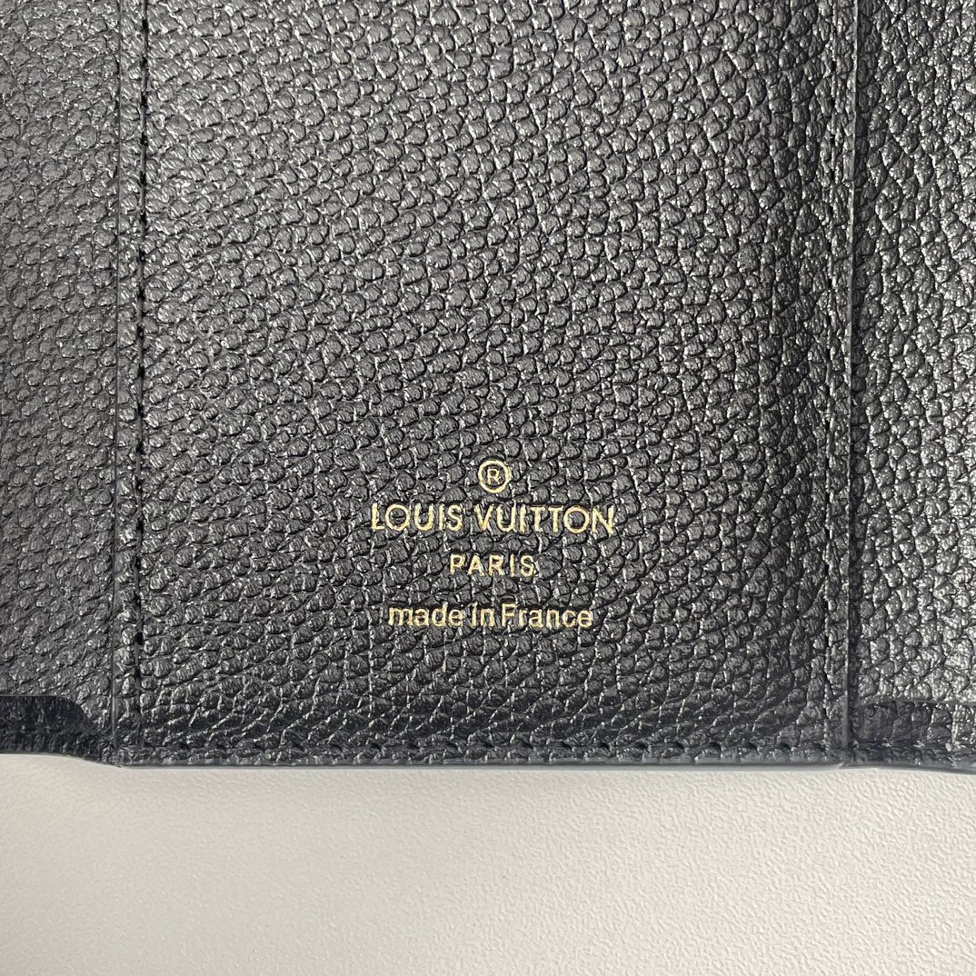 Luxury LV Compact Wallet - Black