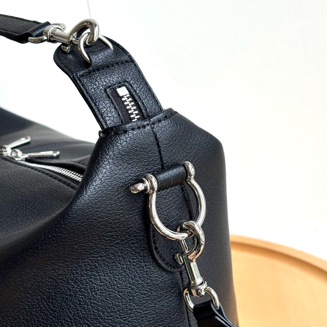 GG Crossbody Bag - Black Leather