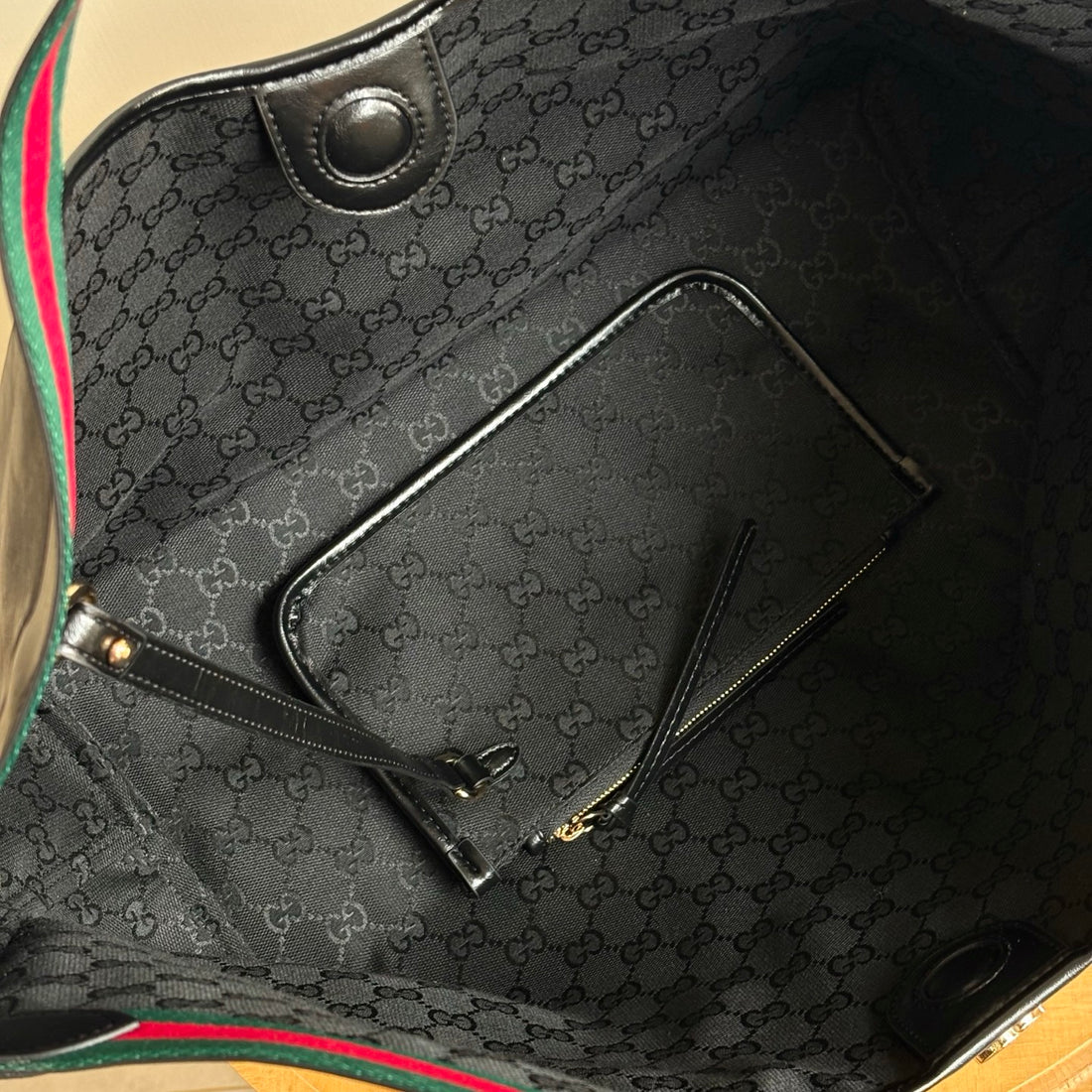 GG Tote Bag - Black Glossy