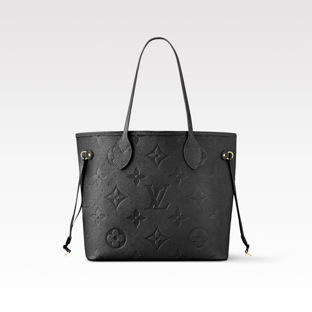 Luxury LV Neverfull Black Embossed