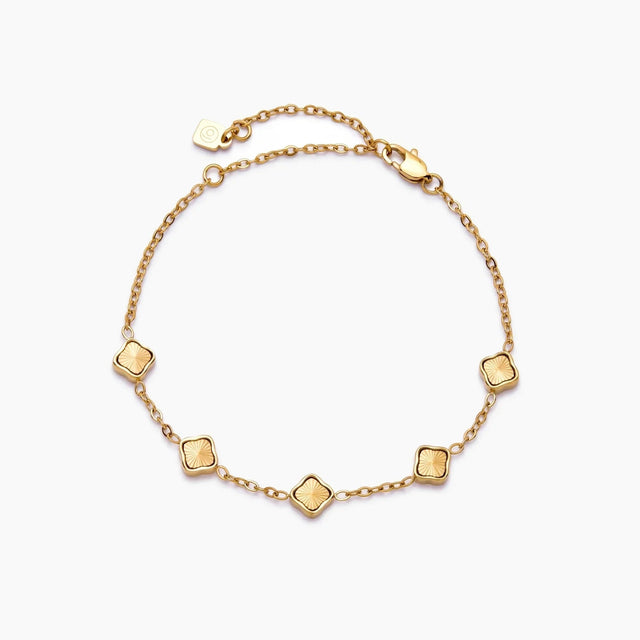 Mini Sunburst Clover Bracelet