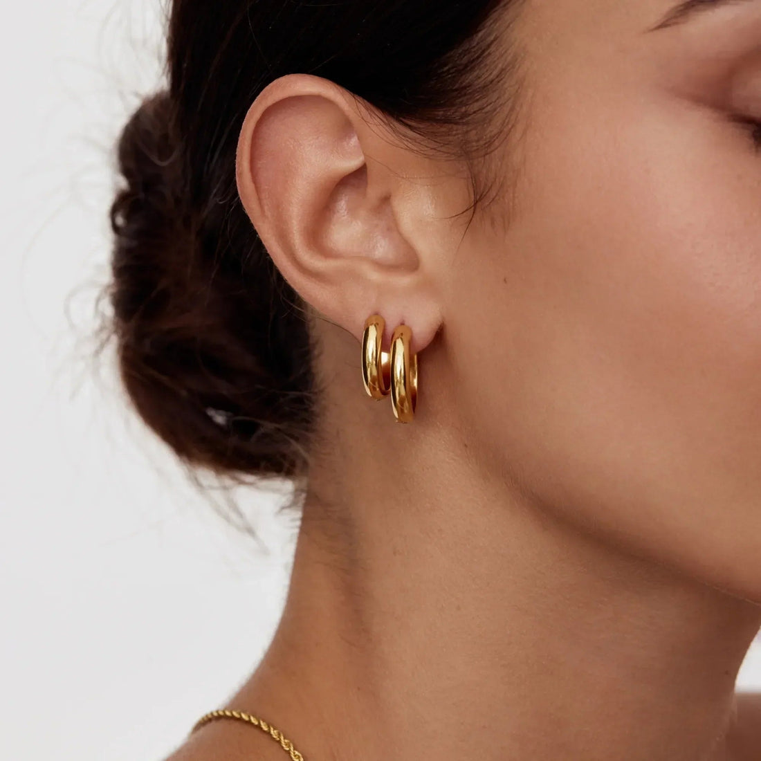 Bold Dome Hoop Earrings