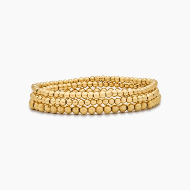 433 Bracelet Set with Gold Beads