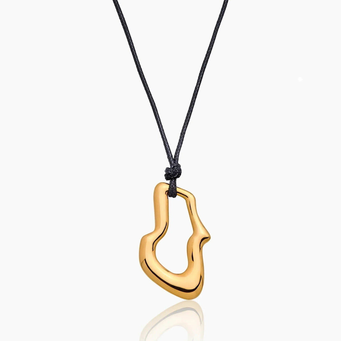 Fluid Wave Cord Necklace