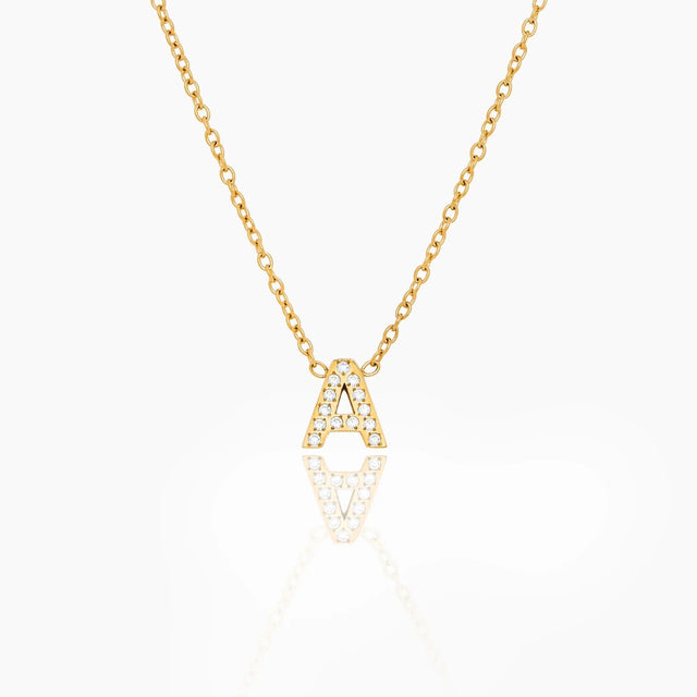 Pavé Initial Necklace