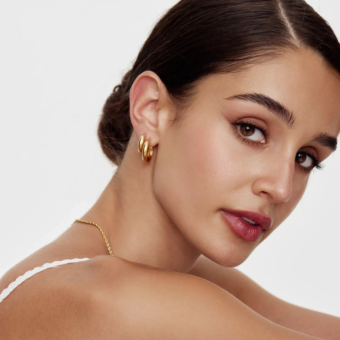 Bold Dome Hoop Earrings