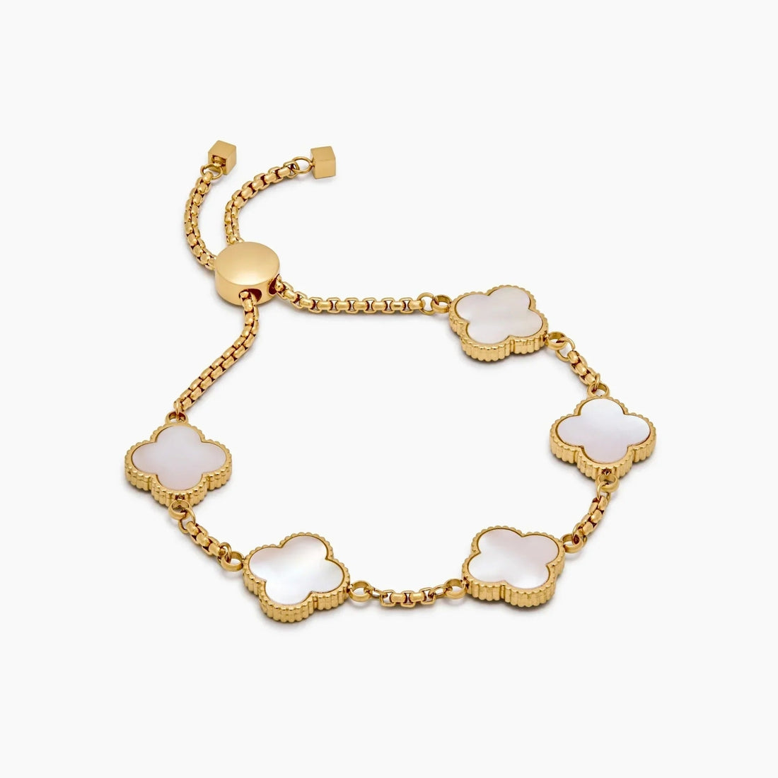 Mother-of-Pearl Clover Bracelet